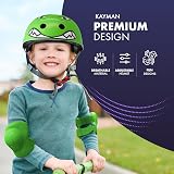 KAYMAN Kids Bike Helmet 3-12 Adjustable Safety Gear Set 7 in 1 view 3