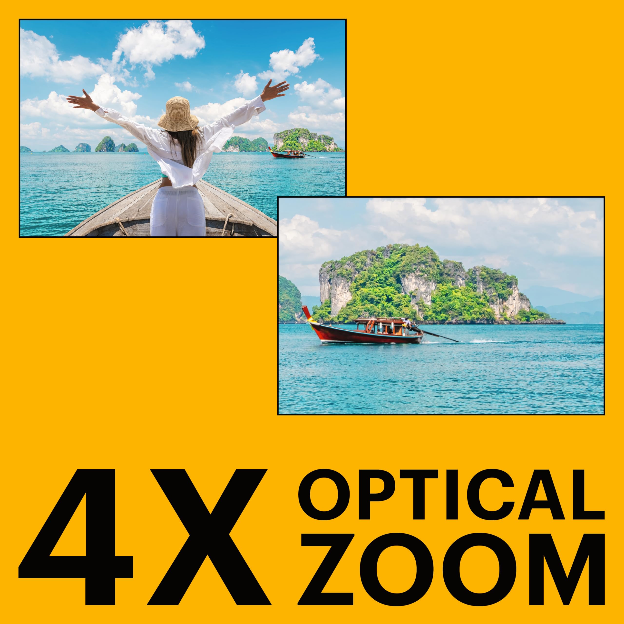 KODAK PIXPRO WPZ2 Rugged Waterproof Shockproof Dustproof WiFi Digital Camera 16MP 4X Optical Zoom 1080P Full HD Video Vlogging Camera 2.7