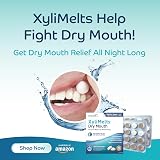 XyliMelts Dry Mouth Relief Discs Unflavoured 80 Count – Overnight Moisture view 4