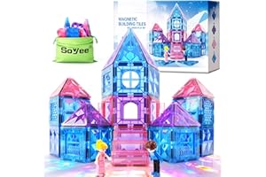 Soyee Diamond Magnetic Building Blocks - Princess Toys for 3-8 Year Old Girls & Boys - 3 4 5 6 Year Old Girl Birthday Xmas Present