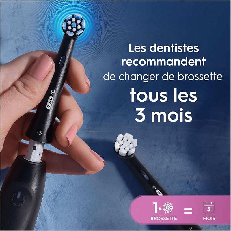 Brossettes de Rechange Gentle Care, lot de 6, Noires