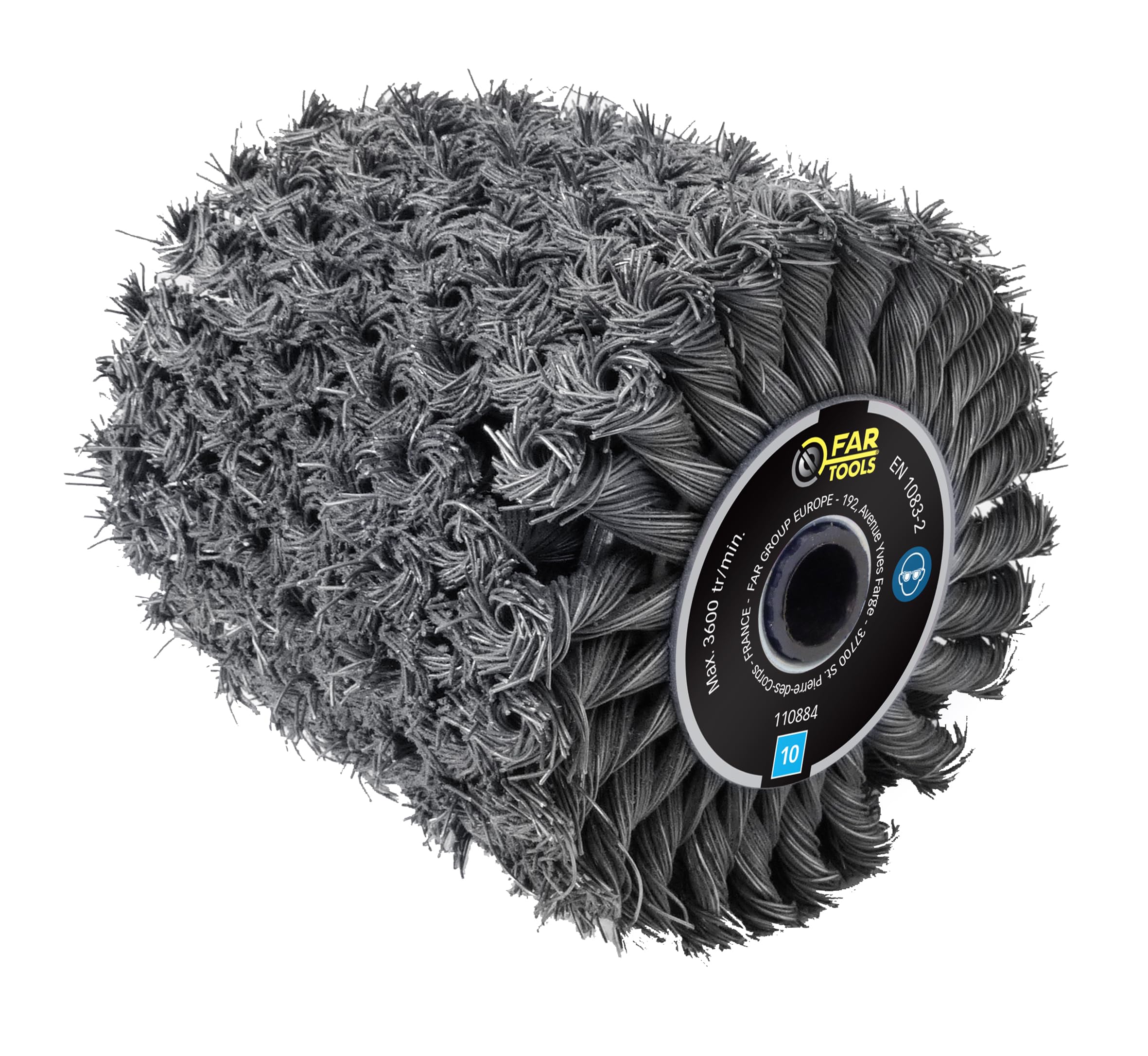 Fartools 110884 Twisted Fibre Metal Brush for Renovator