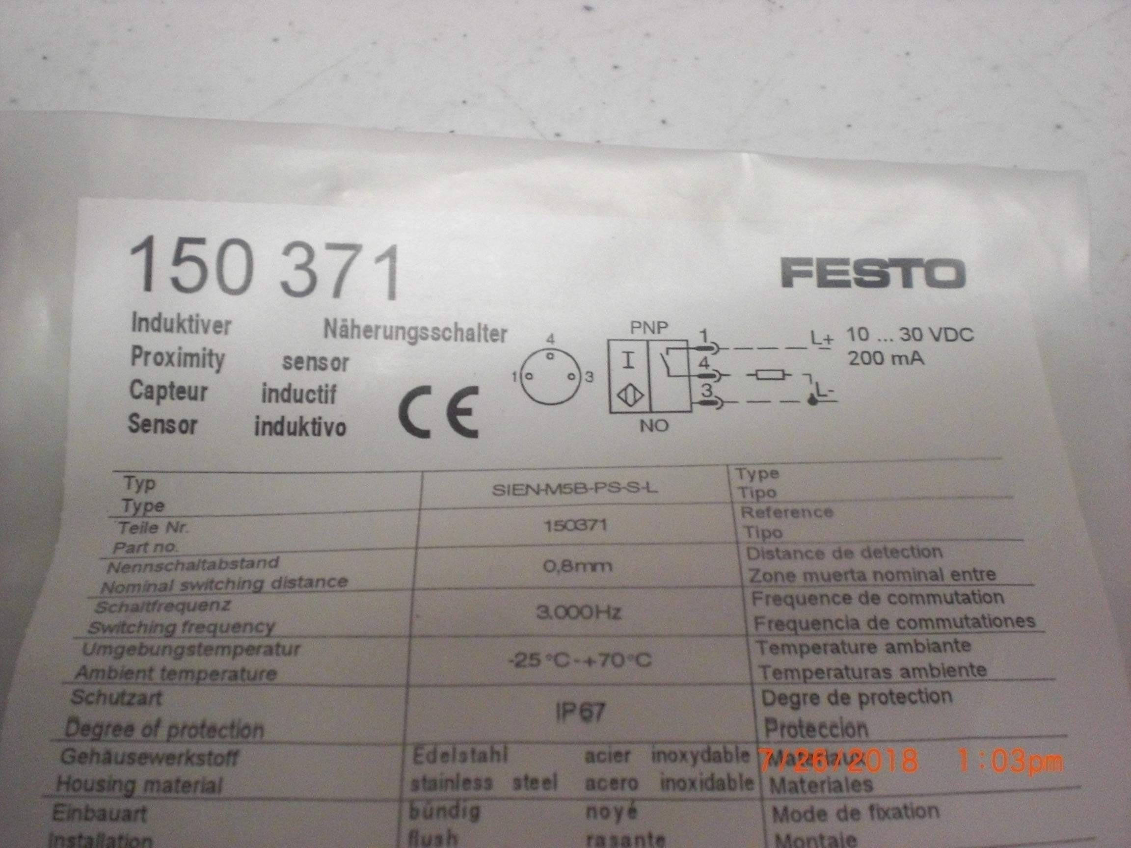 Festo SGS-M12X1.25 Rod Eye