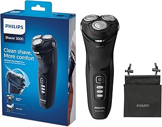 Philips Series 3000 Elektrischer Trocken- &amp; Nassrasierer S3233/52, mit PowerCut-Klingen und ausklappbarem Präzisionstrimmer