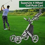 Caddytek Explorer V8 Golf Push Cart Unisex Silver 2-Stage Fold view 6
