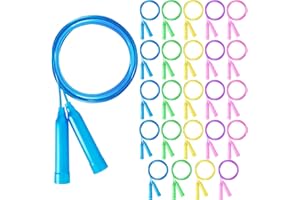 ZATAYE Jump Ropes for Kids, Colorful Jump Ropes for Kids Bulk, Adjustable Skipping Ropesfor Boys Girls, Tangle-Free Plastic Jumping Ropes for Party Favor Exercise Outdoor Activity