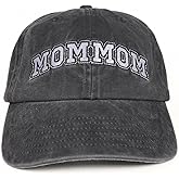 InnoBeta Mommom Gifts Cap for Grandma, Funny Adjustable Embroidered Hat Gifts for Birthday, Christmas, Grey
