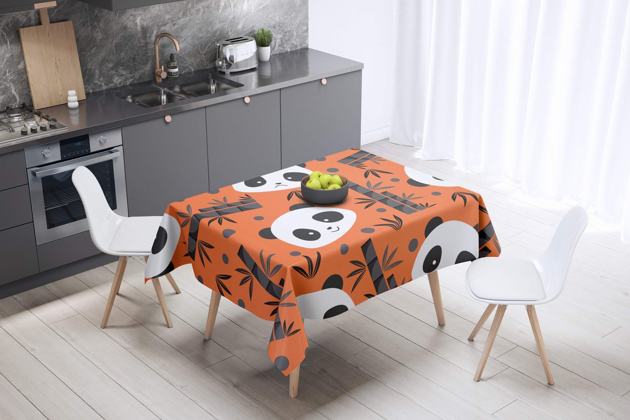 Bonamaison Kitchen Decoration, Tablecloth, 140cm x 140cm - Designed and Manufactured in Turkey