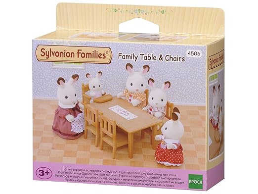 Amazon.es: Sylvanian Families 4506 - Mesa y sillas de comedor ...