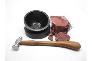 UJ RAMELSON CO UJ Ramelson German Red Pitch 2 lbs, 5" Bowl and Pad, and Hammer, Repousse Chasing Tools for Metalworking, Silversmithing and Goldsmithing Supplies