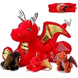 Syhood 5 Pcs Dragon Plush Set 18 Inch Large Mommy