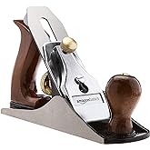 �鶹�� Basics No.4 Adjustable Universal Precision Smoothing Bench Hand Plane with 2-Inch Blade and Wooden Handles