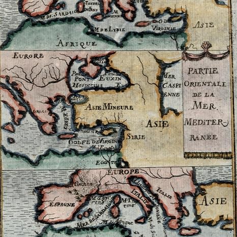 Amazon Com Mediterranean Sea Europe Turkey Africa Water Asia 1719