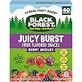 Black Forest Juicy Burst Fruit Snacks, Berry Medley, 0.8 Ounce Pouches (40 Count)