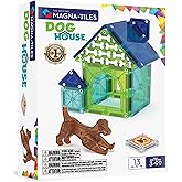 Magna-Tiles® Dog House 13-Piece Magnetic Construction Set, The Original Magnetic Building Brand