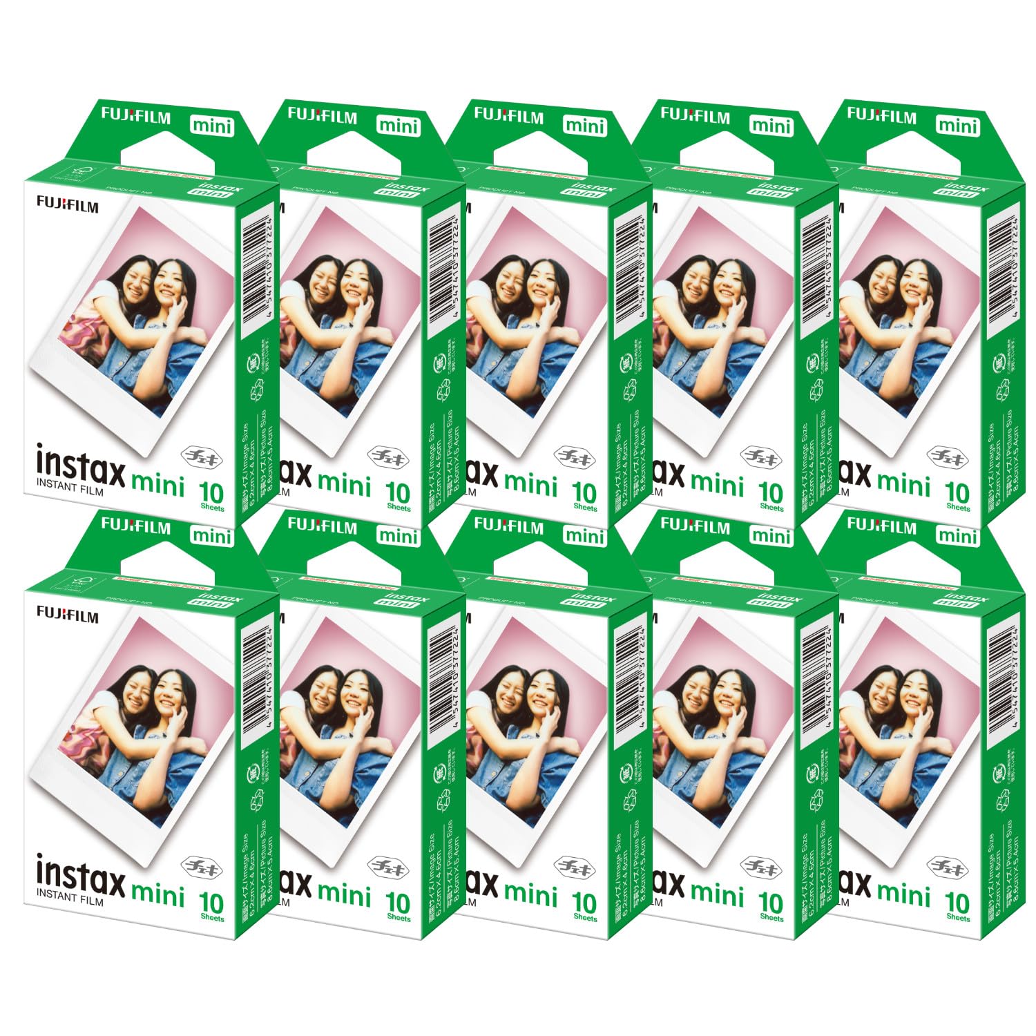 富士フイルム チェキフィルム instax mini 1パック品（10枚入）JP1×10コセット商品画像
