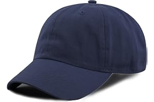 THE HAT DEPOT Kids Washed Low Profile Cotton and Denim UPF 50+ Plain Baseball Cap Hat