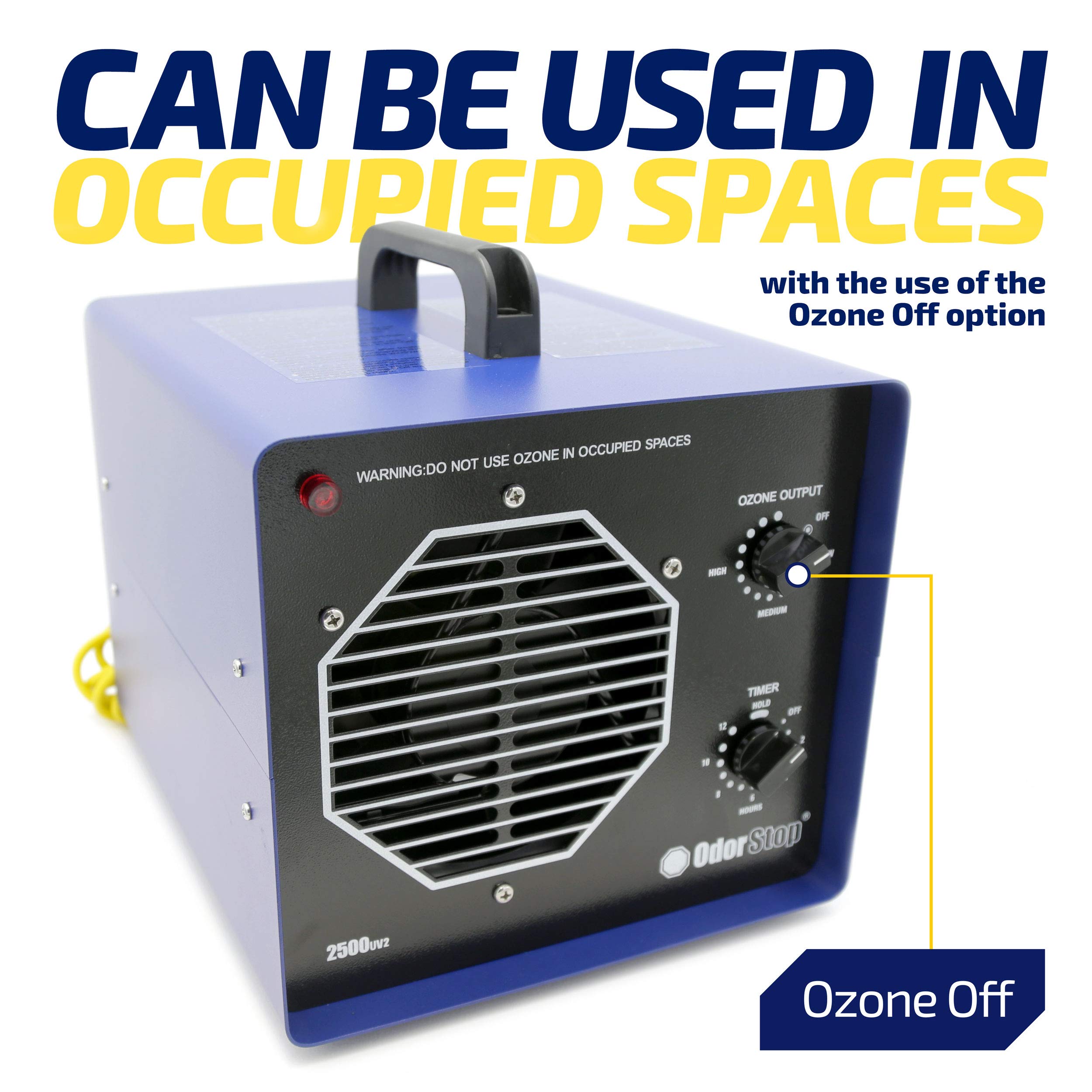 OdorStop OS4500UV2 Professional Grade Ozone Generator/UV Air Purifier for Areas of 4500 Square Feet+, For Deodorizing and Purifying Large Spaces Such as Commercial Properties and Gyms