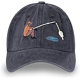 GudaAphrmix Funny Fishing Baseball Cap – Fishing Theme Baseball Cotton Polyester Adjustable Hat Gift for Men Women Fishoholic Lover Fisherman Grandpa Dad Trucker Gray