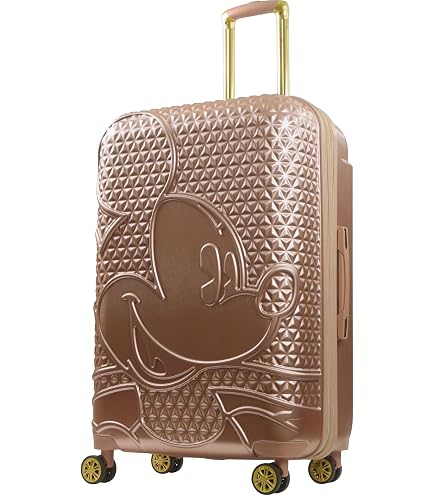Amazon.com | FUL Mickey Mouse Disney Kids Suitcase Set, Gold | 21