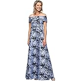 Alex Evenings Womens Formal Long Ballgown Mother of The Bride Dress with Pockets