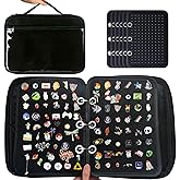 Mi Ya Mi Lai 6 Pages Pin Books For Collectors, Enamel Pin Display Pages Pin Carrying Case, Travel Brooch Pins Display Bag(Not Include any Accessories)