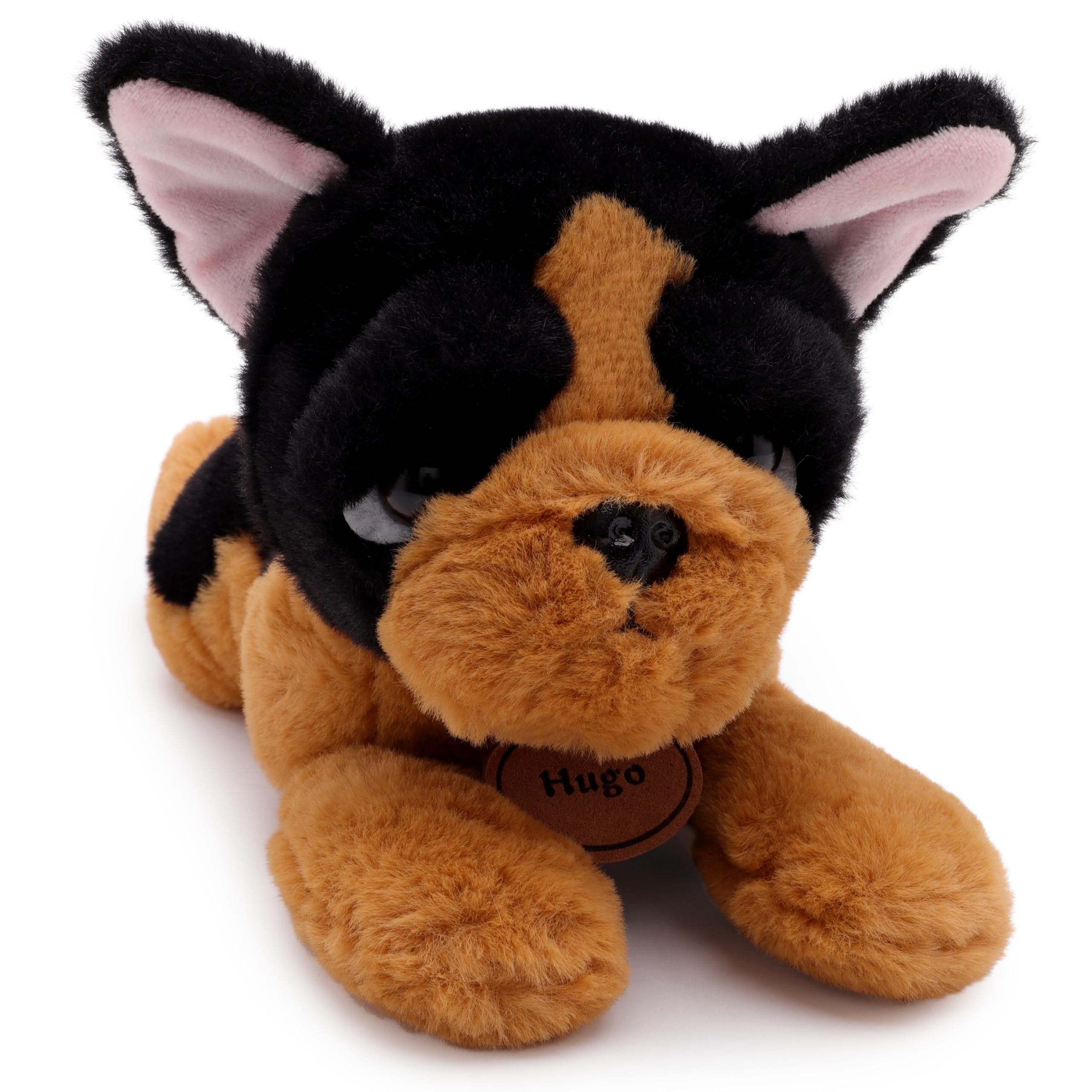 Toyland® 25cm (10") Hugo The French Bulldog Soft Toy - Lying Down Plush Dog - Suitable From Birth