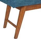 Amazon Basics Modern Padded Upholstered Bench Navy Blue 112 cm view 6