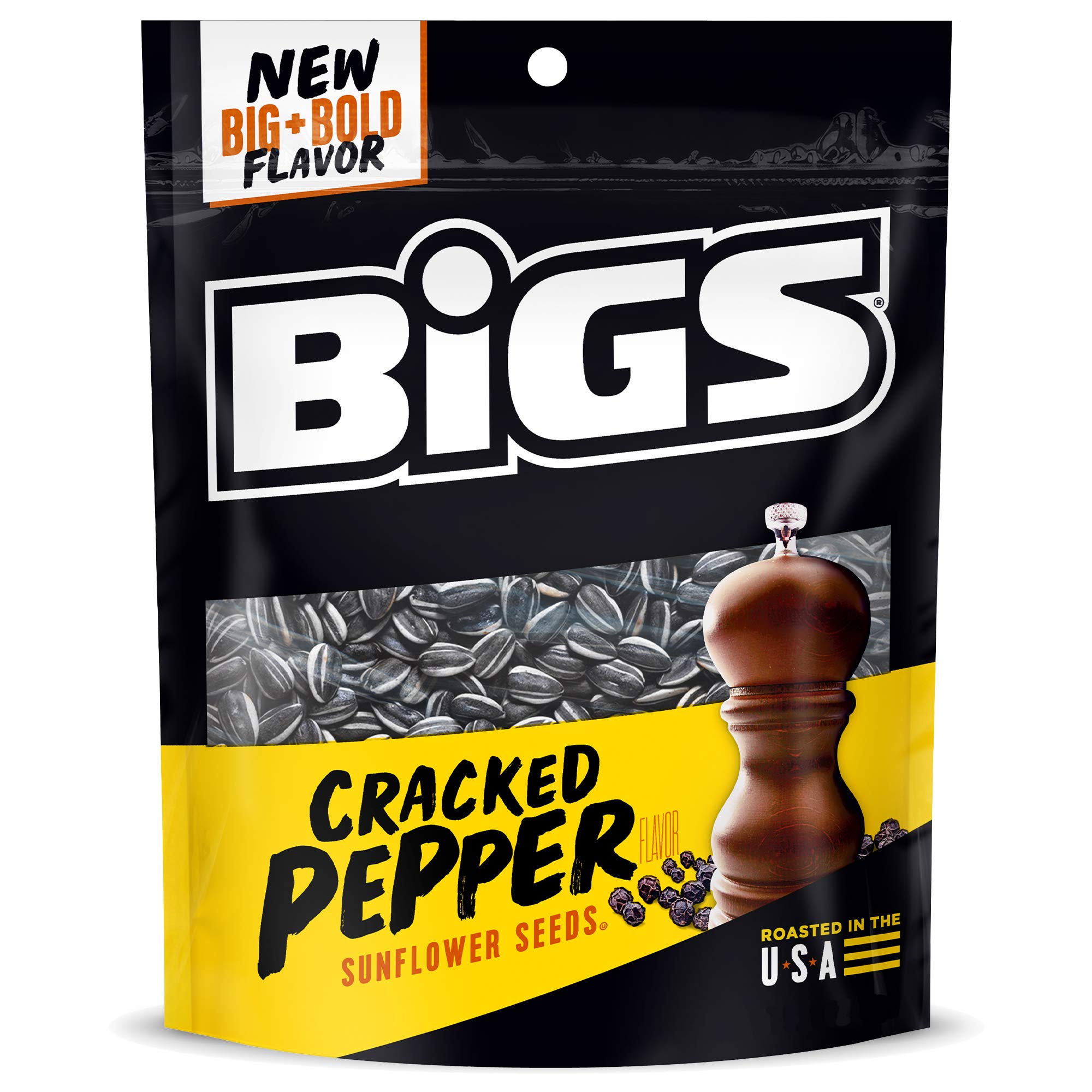 Photo 1 of BIGS Sunflower Seeds, Cracked Pepper Flavor, Baseball Stocking Stuffer, 5.35 oz.