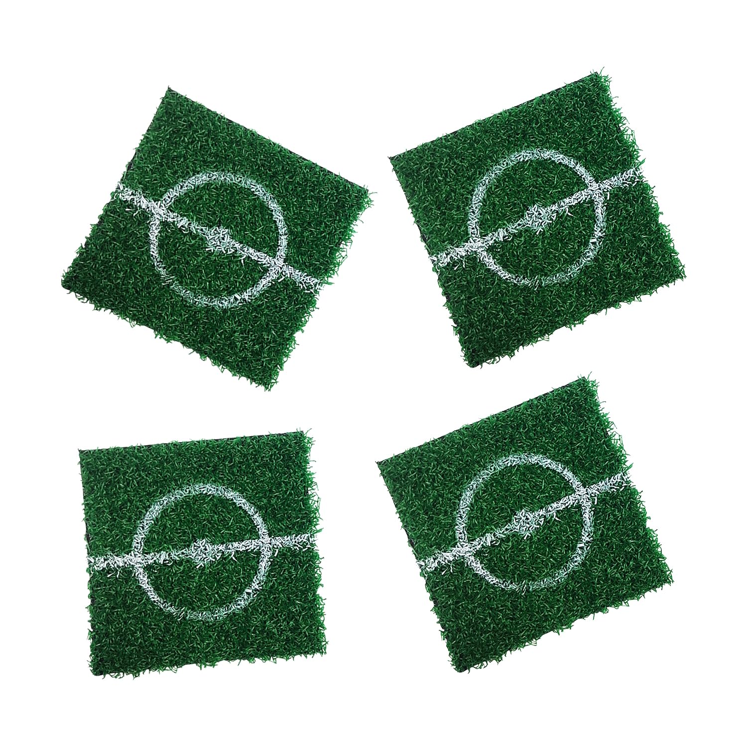 Mad Monkey 4 Synthetic Grass Football Coasters – Football Table Decoration