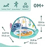 Bright Starts Disney Baby Stitch Activity Gym with Tummy Time Pillow view 9
