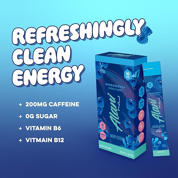ALANI NU BREEZEBERRY, ENERGY STICKS 10 PACK