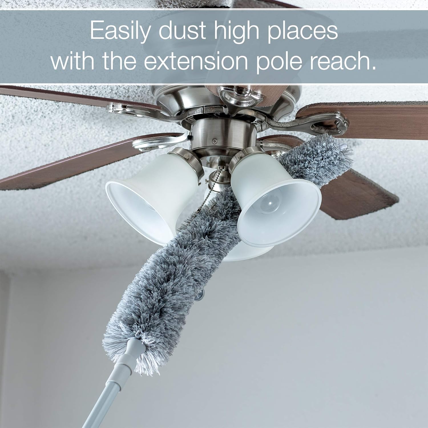Flexible Cleaning Head Extendable Tool For Ceiling Fan