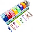 Teacher Stamps for Grading Motivational Classroom Supplies Self-Inking Stamp Set Encouraging Parent Signature 8Pcs