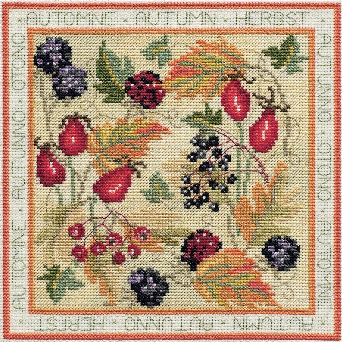 Bothy Threads Cross Stitch Kit - Four Seasons - Autumn
