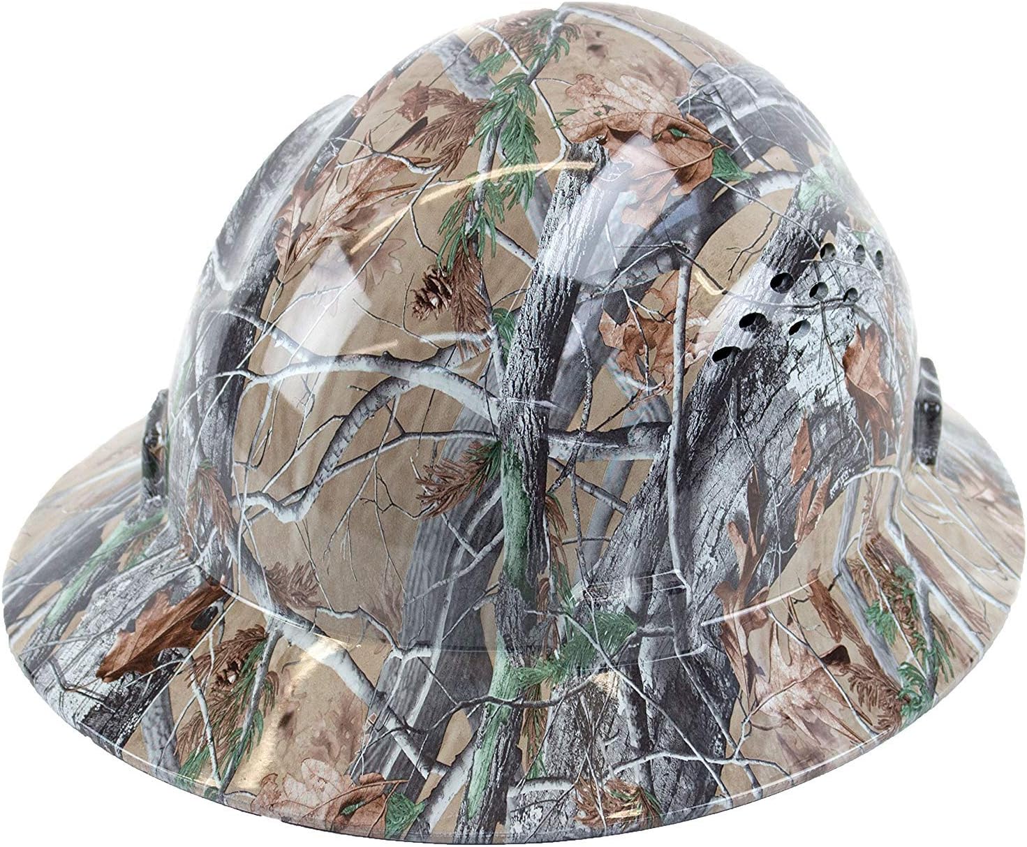 Troy Safety RK-HP44-ORIENT Patterned Hard Hat Full Brim Style with 4 Point Ratchet Suspension (Orient)