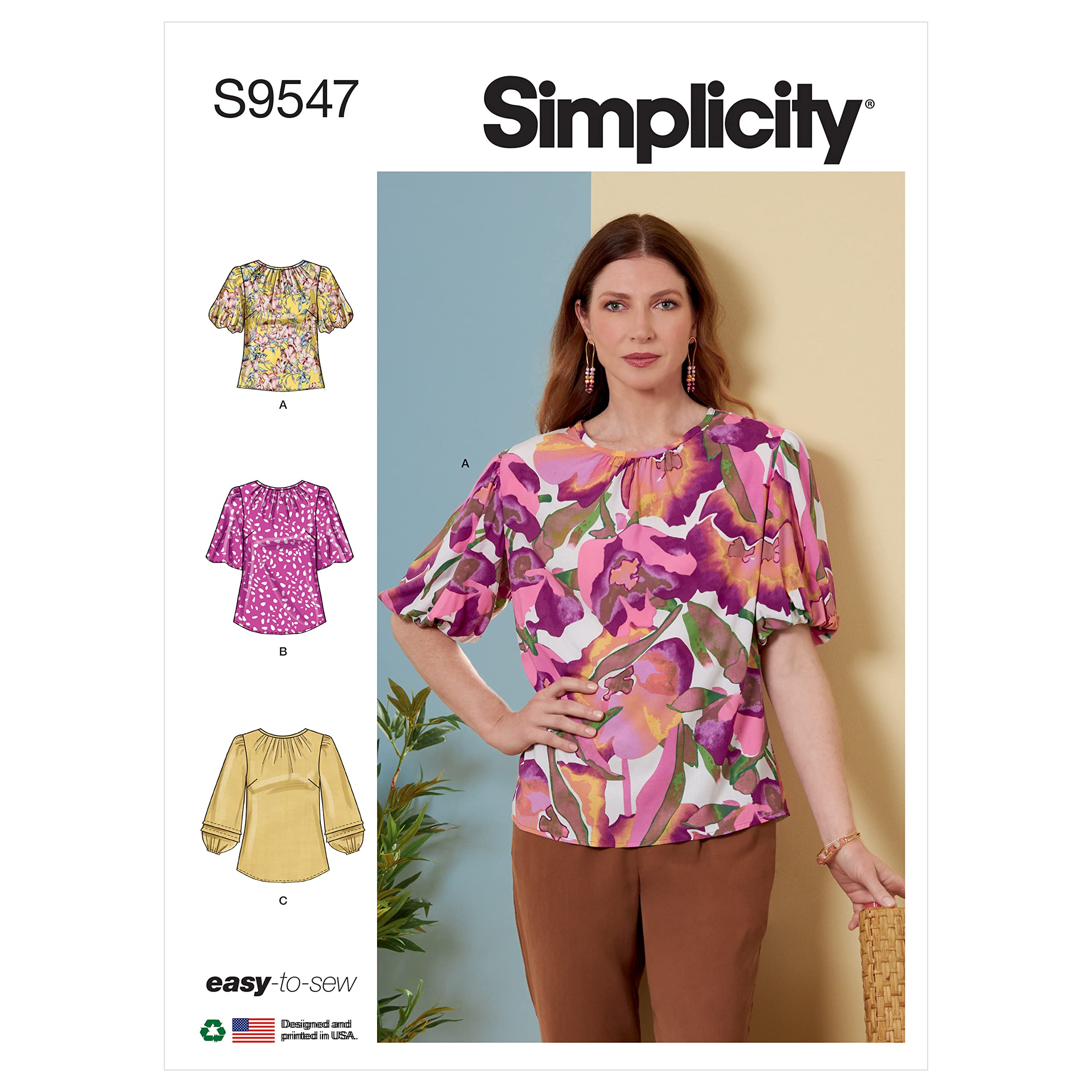 Simplicity SS9547R5 Misses' Top and Tunic R5 14-16-18-20-22