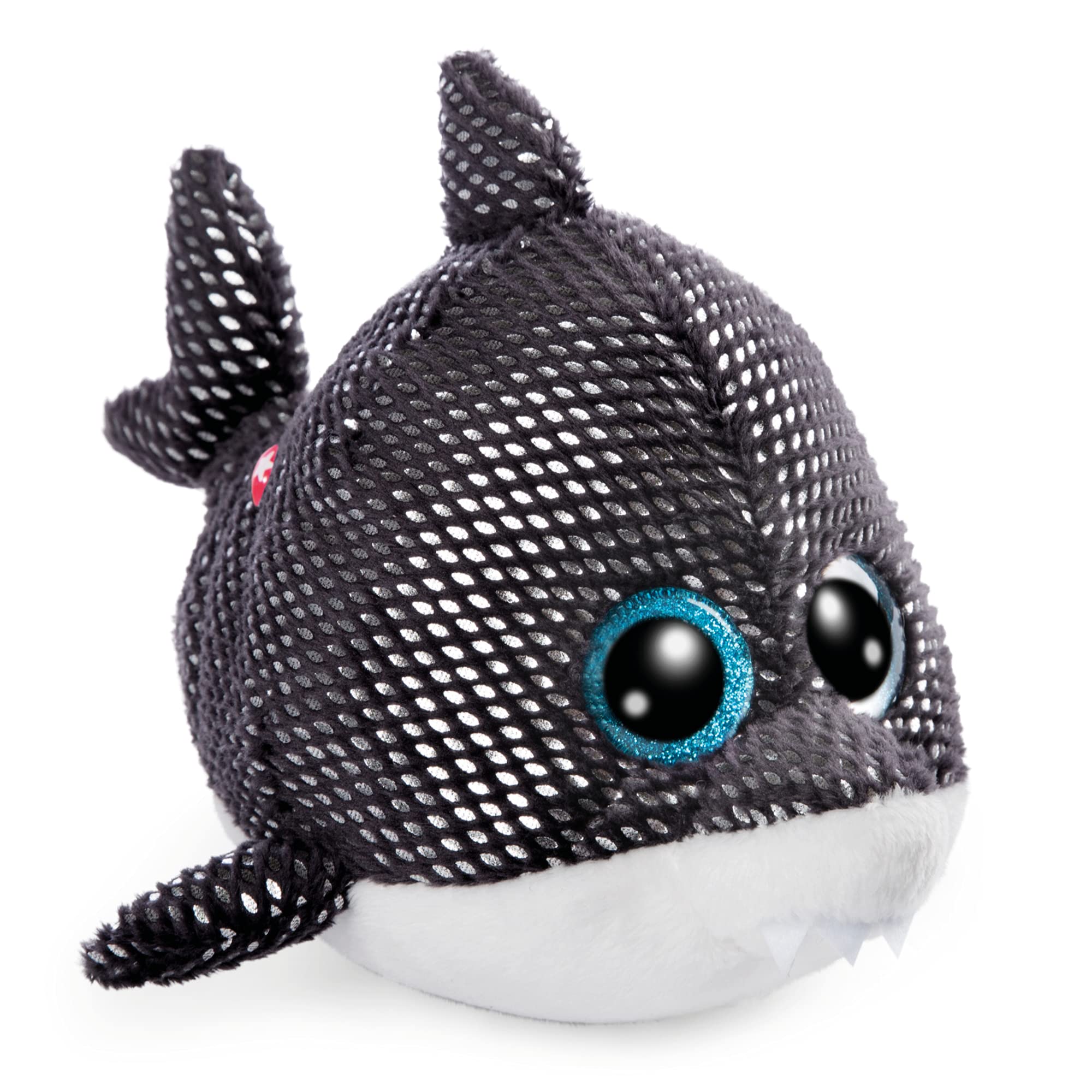 NICI Glubschis: The Original Cuddly Toy Shark Ferris 15 cm – Sea creature plush toys for girls, boys and babies, Stuffed animal with big glittery eyes for cuddling & playing