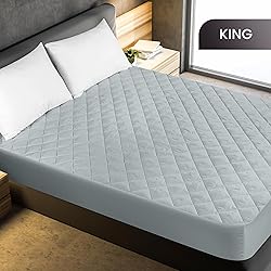 Utopia Bedding Quilted Fitted Mattress Pad, King