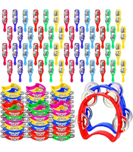 GuassLee 24 Pack Mini Maracas Shakers, 6 Colours Plastic Noisemakers for Birthday Christmas Party Favours Cinco de Mayo Mexican Fiesta Decoration GuassLee 24 Pack Mini Maracas Shakers, 6 Colours Plastic Noisemakers for Birthday Christmas Party Favours Cinco de Mayo Mexican Fiesta Decoration