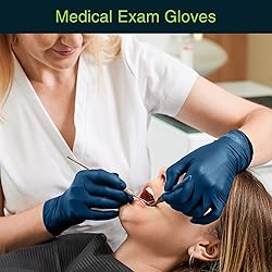 Navy Nitrile Disposable Gloves X Large, 100 Count
