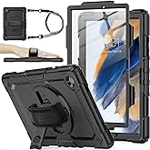 SEYMAC stock Case for Samsung Galaxy Tab A8 10.5'', Full-Body Drop Protection Case with Screen Protector Pencil Holder [360° 