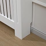 AVC Designs Extra Large Radiator Cover White Oak Modern Vertical Slats view 7