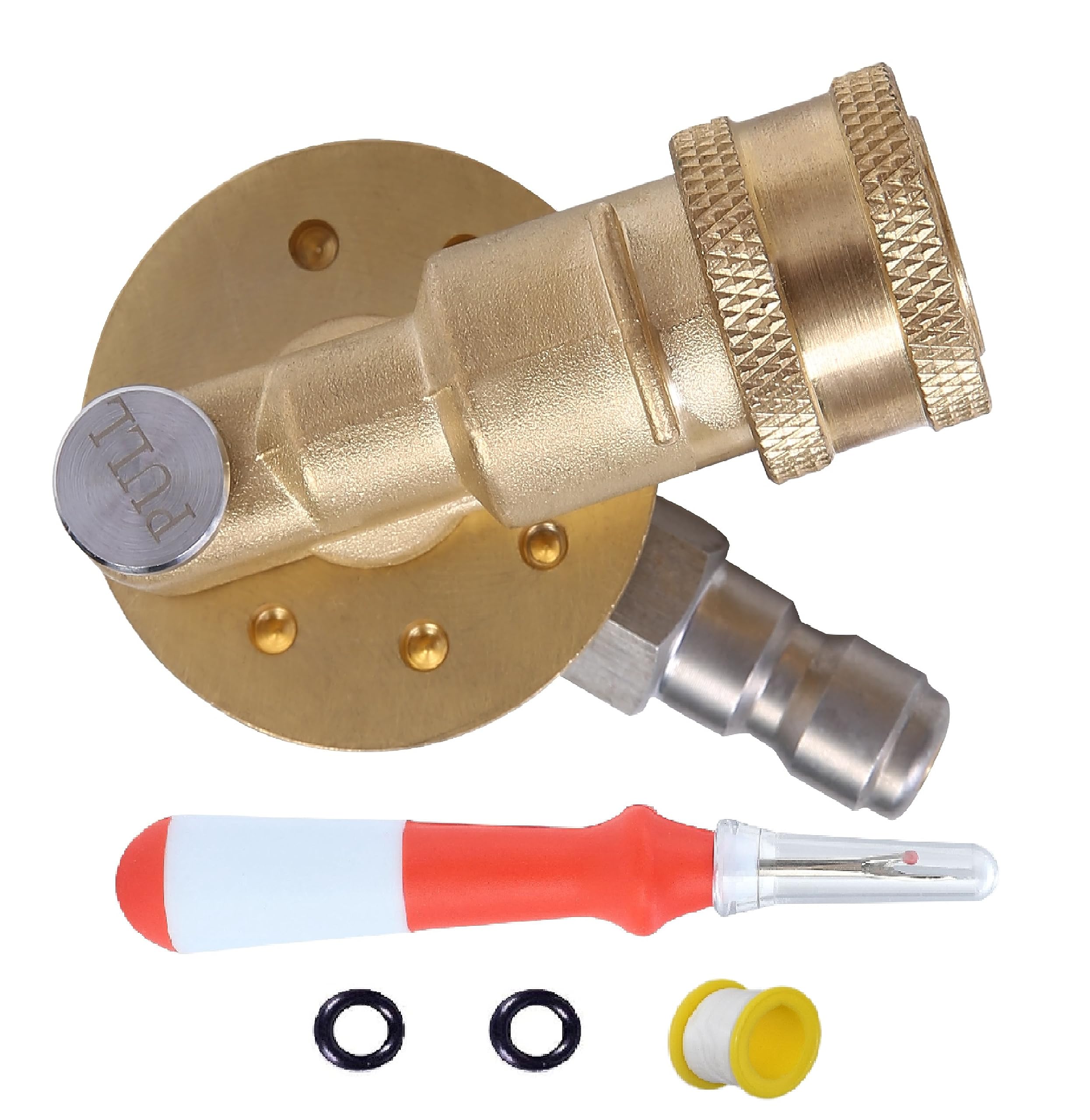 Photo 1 of Meteor Blast Pivoting Coupler, 270 Degree with 7 Angles, heavy duty design and Stainless Steel Safety Lock for Pressure Washer Spray Nozzle, Clean Hard to Reach Area, 5000PS
