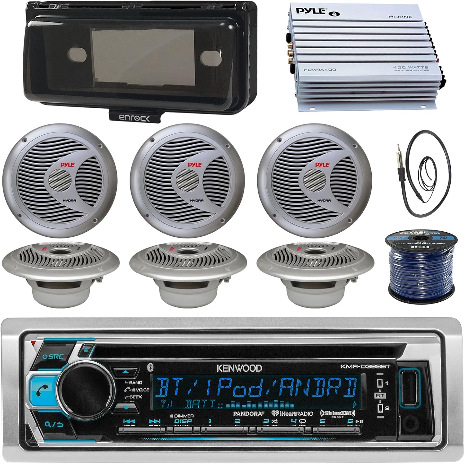 Kenwood KMRM318BT Marine Boat Audio Bluetooth
