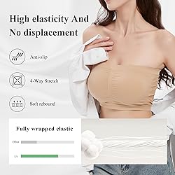 DD DEMOISELLE Strapless Bra, Off The Shoulder Tops