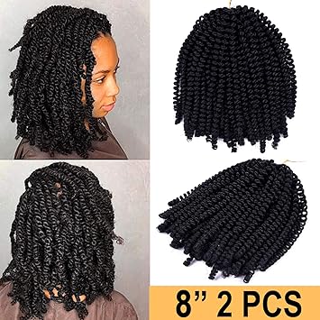 Silike Spring Twist Crochet Hair Extensions 2 Pieces Pack 8