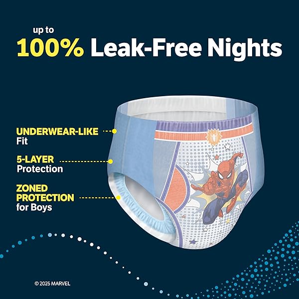 GOODNITES BOYS’ NIGHTTIME BEDWETTING UNDERWEAR, SIZE EXTRA SMALL (28-43 LBS), 44 CT (2 PACKS OF 22), PACKAGING MAY VARY