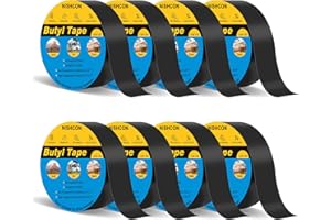 NISHCON Butyl Joist Tape for Decking 1 5/8" x 50', Waterproof and Anti-Corrosion for Extend Deck Life, 8 Rolls