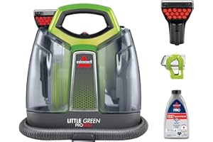 BISSELL Little Green Proheat Portable Deep Cleaner/Spot Cleaner and Car/Auto Detailers with Self-Cleaning HydroRinse Tool for